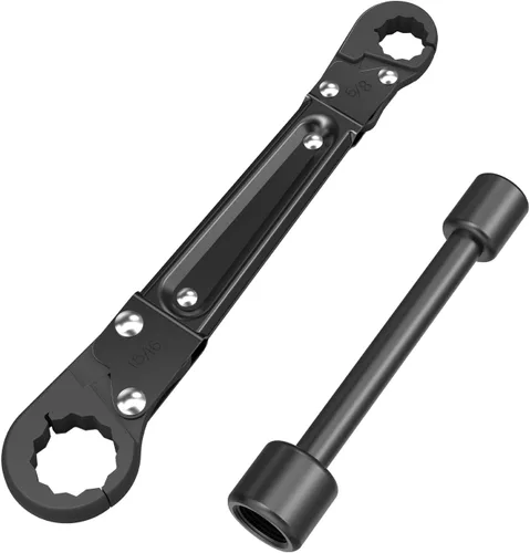 Miniatura 12 de Holdly Herramientas de fontanería Kit de llave de parada angular, llave ajustable, herramientas profesionales de fontanero para instalar nuevas Kit