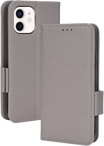 Miniatura 10 de Funda de cuero para iPhone 11 de 6.1 pulgadas, funda de cuero con 3 ranuras para tarjetas de crédito, función atril con tapa para iPhone 11 de 6.1