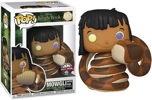 Miniatura 4 de Funko Pop! The Jungle Book: Mowgli con figura de vinilo Kaa – Edición especial exclusiva