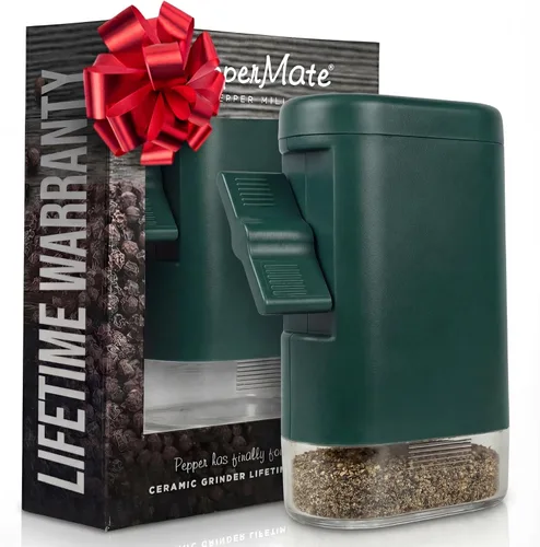 Miniatura 12 de Molinillo de pimienta tradicional PepperMate - Manual, molinillo de sal y pimienta de alta eficiencia - Molinillo de pimienta ajustable y de alta