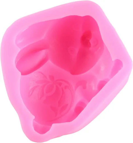 Miniatura 6 de Mujiang Pastel de conejo de Pascua que decora moldes de silicona para fondant de chocolate de azúcar