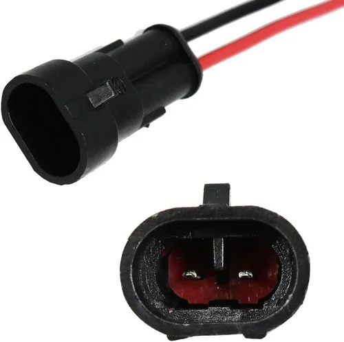 Miniatura 6 de 5Kit de 2 pines vías 18 AWG conector impermeable para automóvil, conector de terminal serie de 0.059 in, paquete de 5 (5 kit de 2 pines)