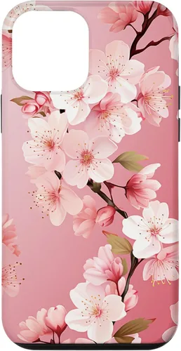 Miniatura 16 de Funda para iPhone 15 Pro Max Japón Pink Flower Sakura Florist Anime Cherry Blossom