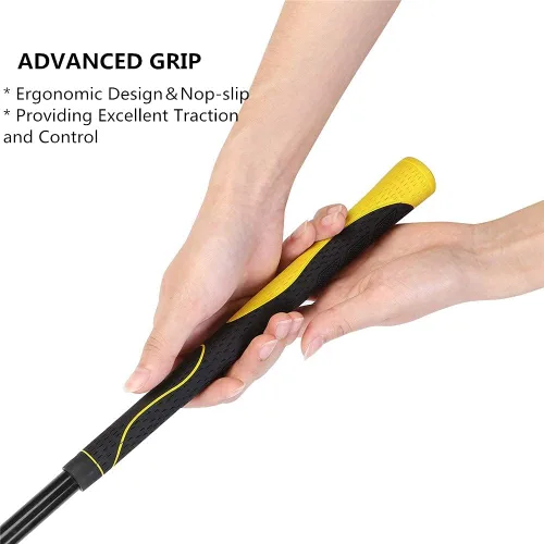 Miniatura 4 de Entrenador de swing de golf de 48 pulgadas/40 pulgadas, palo de calentamiento para fuerza, flexibilidad, entrenamiento de tempo, ayuda de práctica