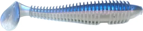 Miniatura 9 de Phat Pak Baits - Phat Swimmer Keitech Style Paddletail Swimbait 3.8" 20ct acanalado perfumado suave plástico Bass pesca señuelo Paquete de variedades