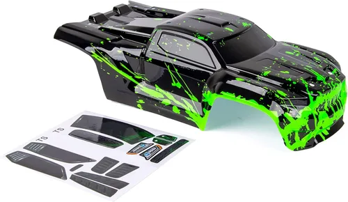 Carrocería personalizada compatible con Sledge 6S 4WD 1/8 camión cubierta de carcasa (verde Moody)