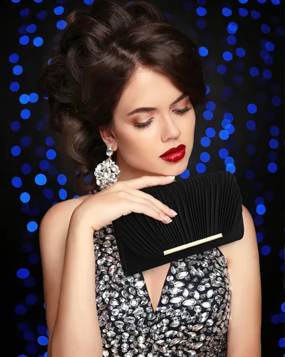 Miniatura 3 de TINDTOP Bolsos de mano para mujer, bolsos de noche para formal, boda, fiesta, cóctel, graduación, bandolera, sobre, hombro, bolsa de hombro