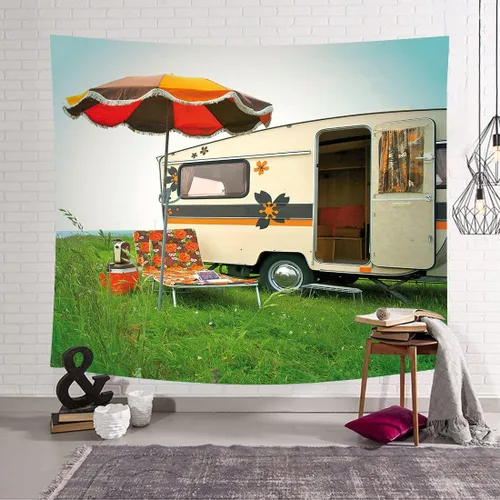 Miniatura 5 de Fondo de fiesta de camping para decoración de pared, campo de campo, sol, ocio, fiesta, fotografía, fondo, 5 x 5 pies, retrato de fotografía