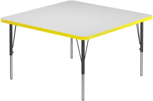 Miniatura 16 de Correll - Mesa rectangular de 24 x 36 pulgadas, mesa de actividades superior de borrado en seco, altura ajustable (19 a 29), laminado de alta