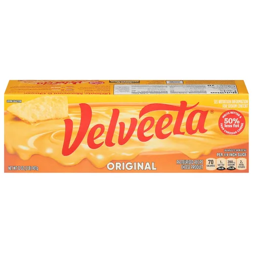 Velveeta Producto original de queso de receta pasteurizado tamaño clásico, bloque de 32 onzas