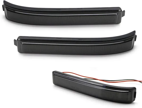 Miniatura 8 de iJDMTOY Luces de marcador de espejo lateral LED ámbar con lente ahumada, compatibles con Ford F150 2009-14 y SVT Raptor 2010-14, reemplaza