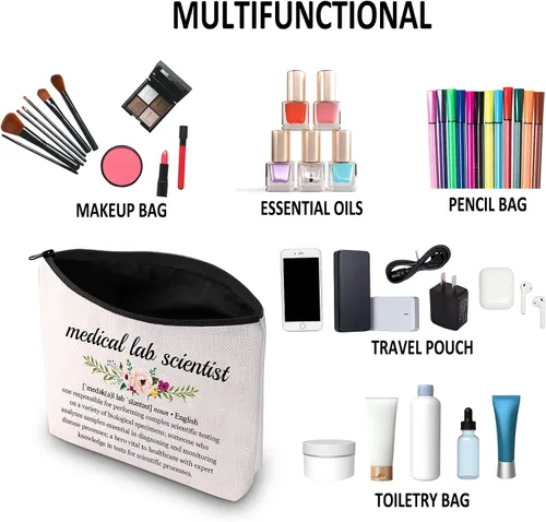 Miniatura 6 de G2TUP Regalo de científico de laboratorio médico Definición de científico de laboratorio médico Bolsa de maquillaje Bolsa de cosméticos