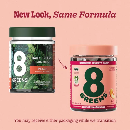 Miniatura 2 de 8Greens Supergreens Gomitas Superalimento en Polvo de Verduras en Gomitas para el Metabolismo, la Inmunidad y la Concentración, Enzimas