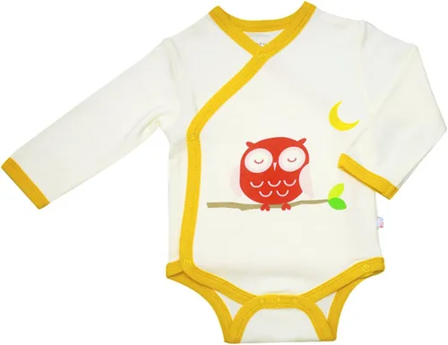 Miniatura 34 de Babysoy Kimono de algodón orgánico de manga larga Onesie Bodysuit