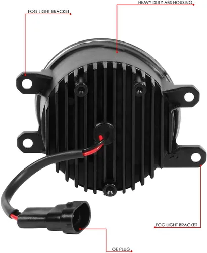 Miniatura 6 de DNA MOTORING FL-ZTL-308-CH Proyector LED antiniebla para el lado del conductor y del pasajero