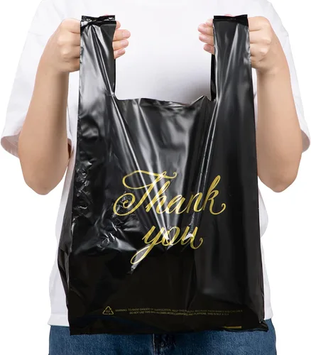Miniatura 2 de Zonon 400 bolsas de compras de agradecimiento a granel para pequeñas empresas con asas en 3 tamaños, 10 x 16.5 pulgadas, 11.4 x 21 pulgadas, 13.8 x