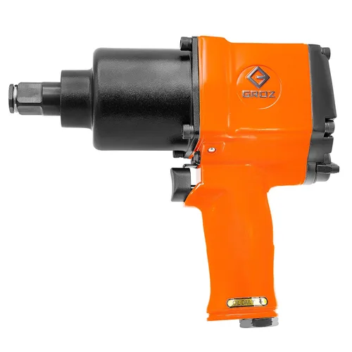 Miniatura 8 de Groz Llave de impacto neumática NPT de 1/2 pulgada Cuerpo de aluminio Control de posición de 6 velocidades Par de 900 pies/libras