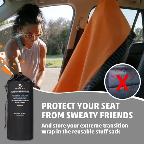 Miniatura 4 de Orange Mud Transition Wrap Extreme - Funda impermeable para asiento de automóvil y toalla cambiadora, a prueba de sudor, envoltura segura