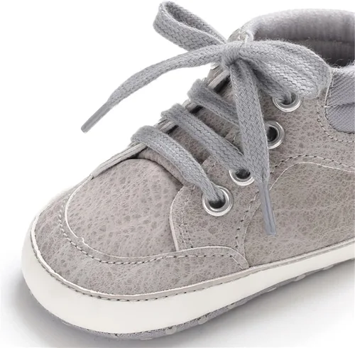 Miniatura 5 de BENHERO Baby Girls Boys PU Leather Shoes Toddler Infant First Walker Soft Sole High-Top Ankle Sneakers Newborn Crib Shoes