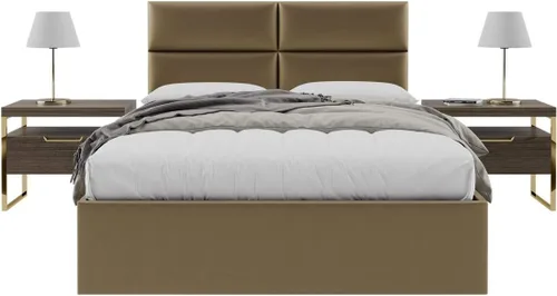 Miniatura 33 de Vänt - Paneles tapizados de cabecera para montar en la pared, diseño Isabelle, 60 x 23 pulgadas, configuración de 4 paneles individuales, Cuero