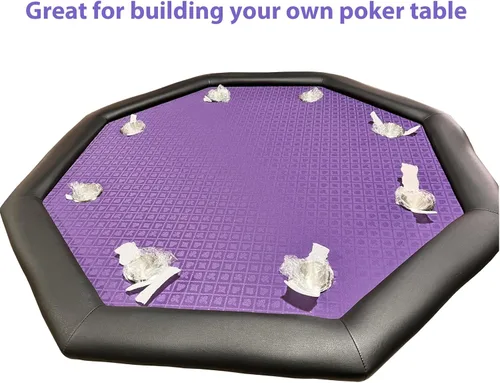Miniatura 5 de Speed Cloth - Tela de mesa de póquer, sección de 108 x 60 pulgadas, accesorios de fieltro para mesa de juegos de cartas de casino, color morado