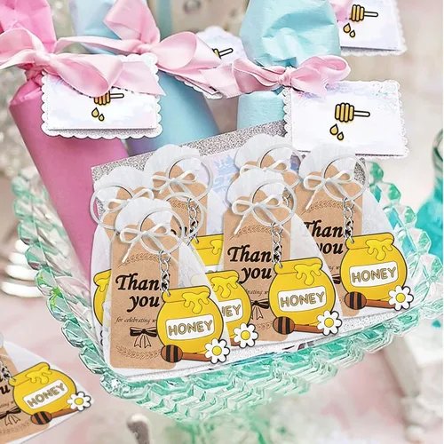 Miniatura 6 de CiciBear Paquete de 40 decoraciones de fiesta de Honeypot para mamá, bebé, cumpleaños de niños, feliz día de la abeja, fiesta de abeja reina