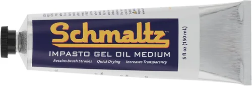 Schmaltz Artist Oil Impasto Gel - Tubo mediano de 5.1 fl oz, gel Impasto de secado rápido para aumentar el brillo y el volumen y mejorar la