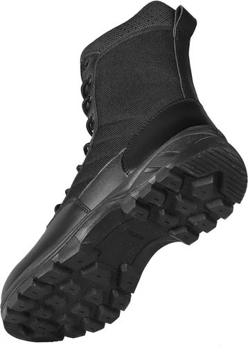 Miniatura 7 de Botas tácticas militares ligeras para hombres, duraderas YKK con cremallera lateral para policía, ejército, combate, selva, transpirables, cómodas