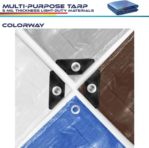 Miniatura 3 de Windscreen4less lona multiuso de 5 ml, impermeable de poliéster, de color azul, Azul