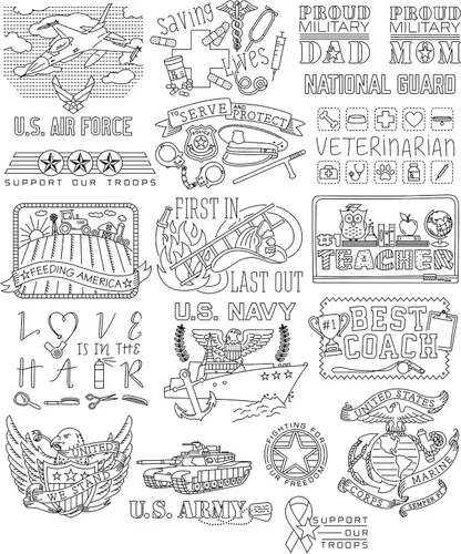 Miniatura 2 de Libro de patrones de transferencia de bordado, más de 25 patrones para aplicar con plancha