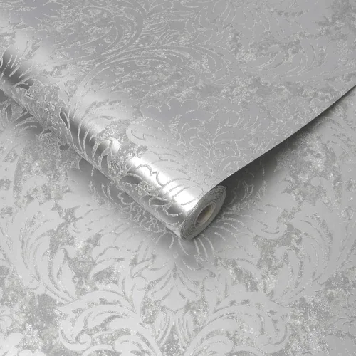 Miniatura 4 de Papel pintado de oro rosa y gris de Milan Damask