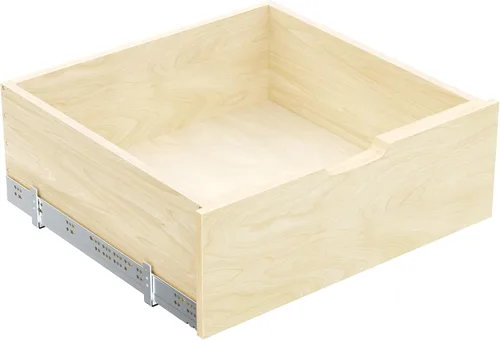 Miniatura 17 de ROOMTEC Organizador de gabinete extraíble con correderas de riel de extensión completa, estante extraíble de madera para armario de cocina