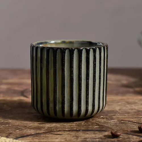 Miniatura 7 de Tazas de té japonesas retro de cerámica, tazas de vino, tazas de agua, restaurantes, oficinas en casa blanco Vientre de pescado blanco