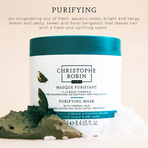 Miniatura 2 de Christophe Robin Acondicionador ligero purificador Gelèe con minerales marinos para longitudes suaves y cuero cabelludo graso 6.7 fl. oz