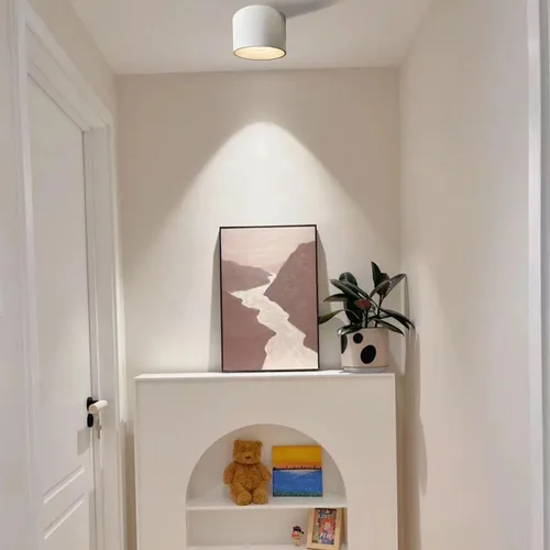 Miniatura 7 de Foco de Techo LED Regulable de Aluminio Blanco de 4.72" Foco Cilíndrico para Interiores Moderno Minimalista Luz Descendente de Acento Enfocada