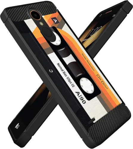 Miniatura 6 de Funda para LG Tribute Dynasty/Aristo 3/Rebel 4/Phoenix 4/Zone 4 (agarre táctico), doble capa, ajuste delgado, con protección contra golpes y caídas
