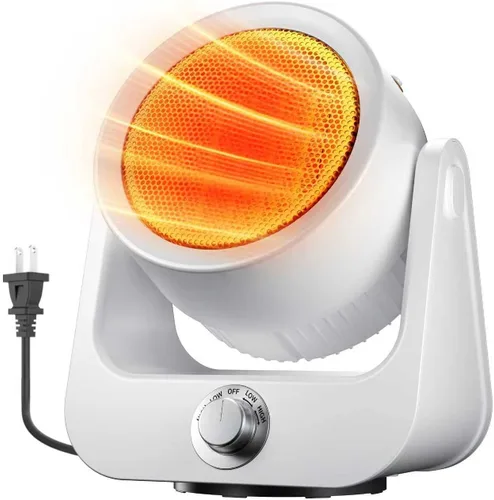 Calentadores eléctricos para uso en interiores, oscilación ilimitada de 100°, calentamiento instantáneo 2S, calentadores eléctricos de cerámica de