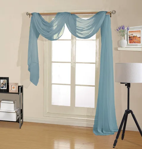 Miniatura 8 de Decotex - Bufanda de gasa transparente de calidad premium para diseños de hogar y eventos
