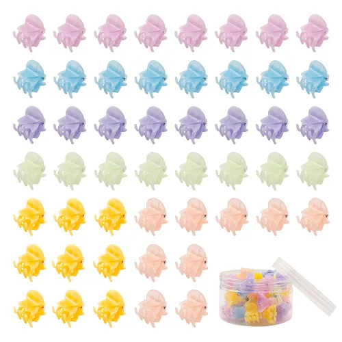50 pinzas para el cabello, pinzas multifunción de agarre fuerte para el cabello, color gelatina Color Jelly