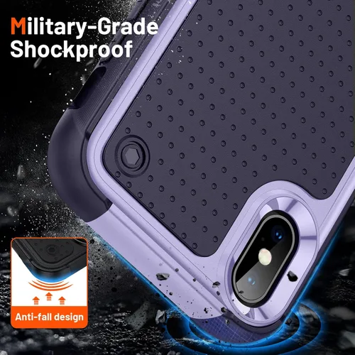 Miniatura 261 de Jeylly Funda para iPhone SE/Funda para iPhone 5S, Exterior de Plástico Duro que Absorbe Golpes + Interior de Silicona de Goma Defensor contra