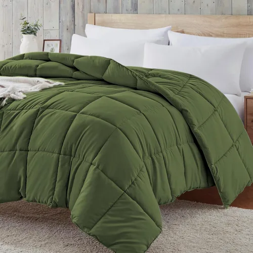 Miniatura 15 de Homelike Moment Edredón tamaño King – Inserto de edredón púrpura, relleno alternativo de plumón, cama tamaño King, ropa de cama ligera, acolchada