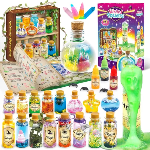 Miniatura 8 de wookidel Kit de manualidades mágicas de hadas para niños con 20 botellas de poción – Kit de manualidades para hacer pociones mágicas de hadas