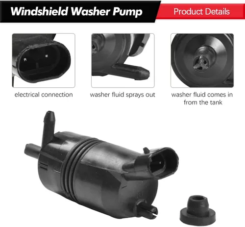 Miniatura 4 de Bomba de limpiaparabrisas delantero con ojal de repuesto para Chevy GMC Buick Pontiac Isuzu Reemplaza # 385-232316A, 22127652, 22127653, 89025062