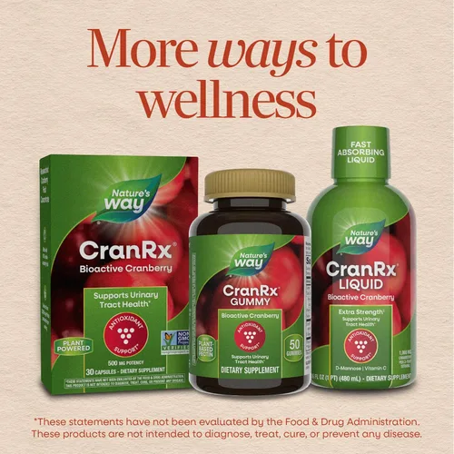 Miniatura 7 de Nature's Way CranRx Gomitas de arándano, salud urinaria*, 50