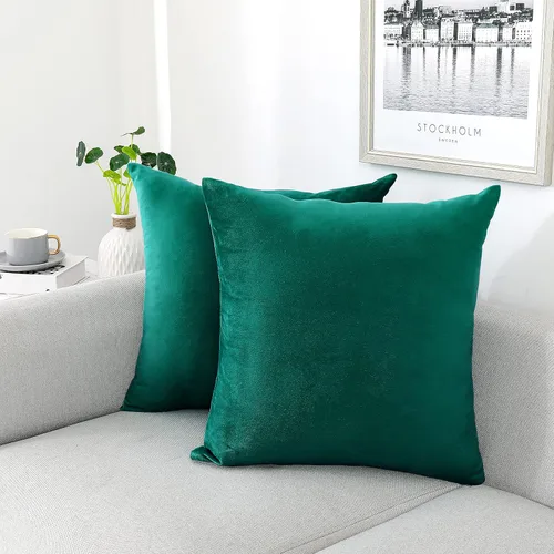 Miniatura 48 de NiNi ALL - Juego de 2 fundas de almohada decorativas de terciopelo, fundas de almohada para sofá, fundas de almohada para dormitorio, sala de estar