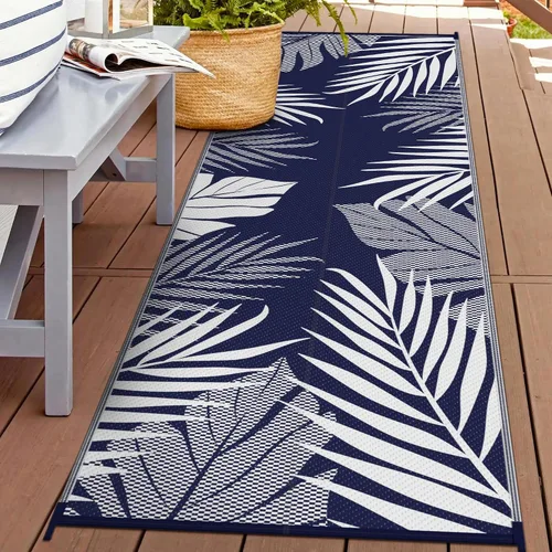 Miniatura 13 de GENIMO - Tapete reversible e impermeable para patios y exteriores, oferta, paja de plástico, para áreas grandes, campamentos, RV, pícnics, terrazas