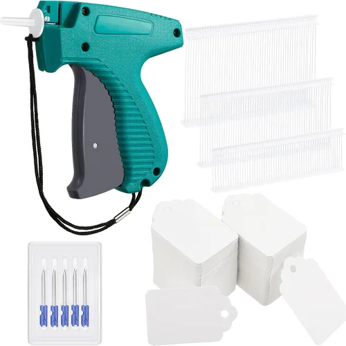 Honoson 2006 piezas de etiquetas de precio para ropa con juego de pistola, incluyendo 1 pistola para etiquetas de precio de prendas con 5 agujas de