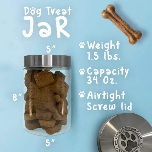 Miniatura 4 de Heritage Pewter Basset Hound Good Dog Treat Jar – Tarro de golosinas de 34 onzas con tapa hermética a rosca Regalo para propietarios de Basset