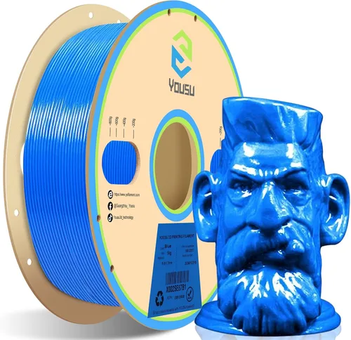 Miniatura 13 de Yousu filamento PVA de 1.75mm, filamento de soporte soluble en agua para impresora 3D, 0.5kg, PVA natural, se ablanda en temperatura de agua