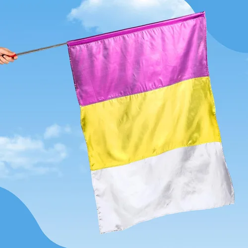 Miniatura 4 de Banderas de adoración de 40 x 27 pulgadas para danza, bandera de baile de alabanza con varilla escalable para iglesias, iglesias de alabanza